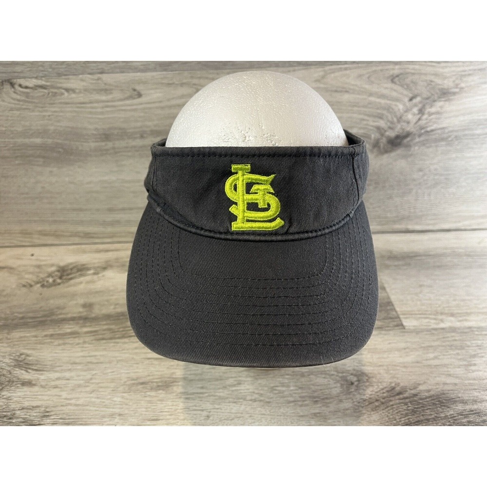 47 Brand St Louis Cardinals Strapback‎ Visor Hat Cap Mens Adjustable Gray